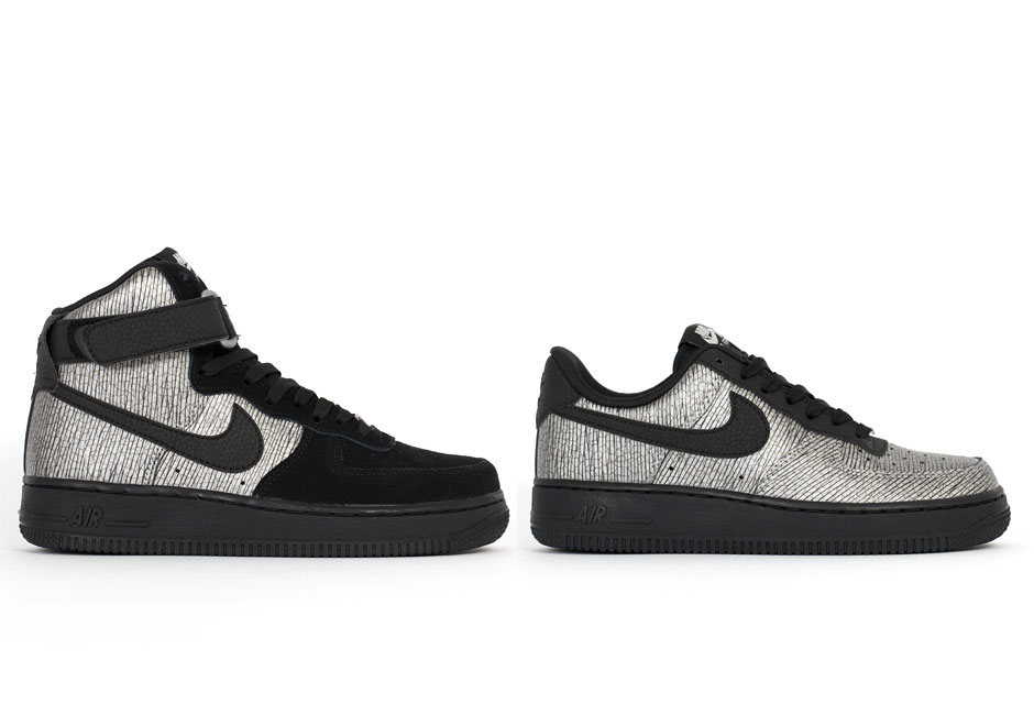 Nike Air Force 1 Premium "Metallic Silver" Pack