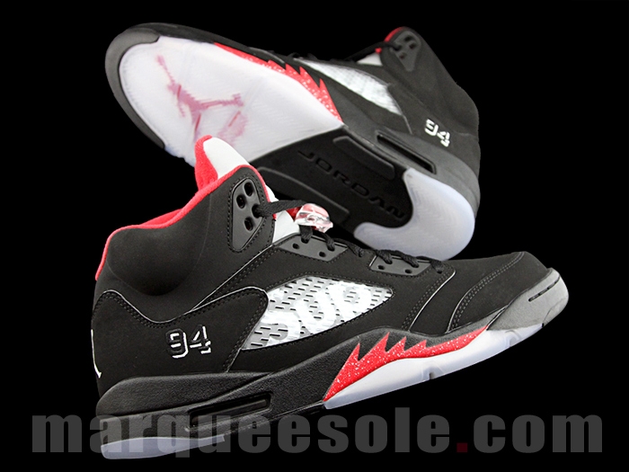 Supreme Air Jordan 5 Black Nubuck Releasing Soon 05