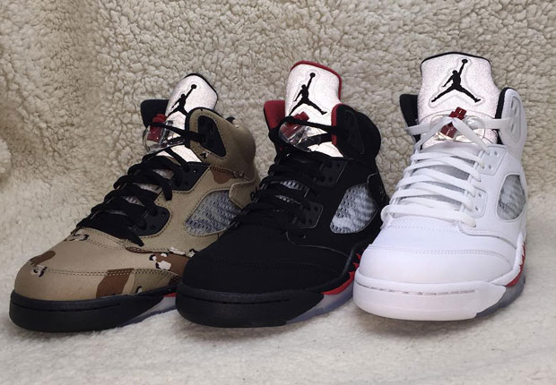 Supreme Jordan 5 Full Set 3