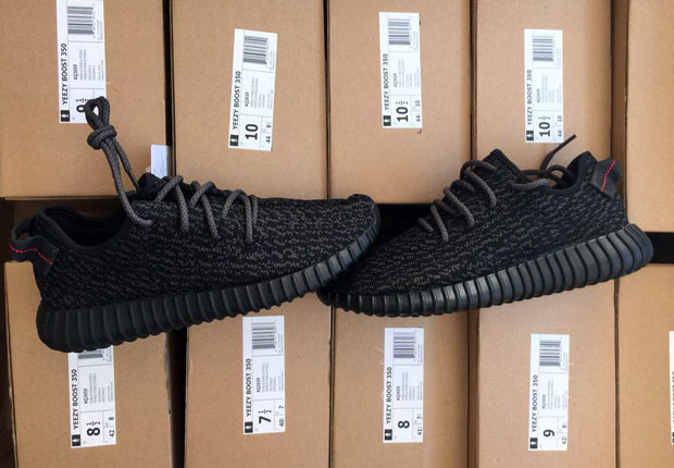 The adidas Yeezy 350 Boost "Black" Will Be Available In Half Sizes