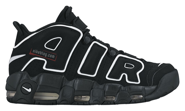 Nike Air More Uptempo 2016 Retro Black White