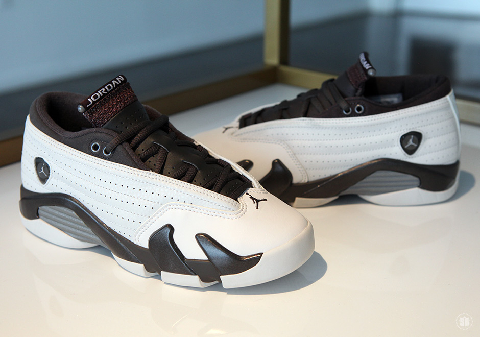 Air Jordan 14 White Grey Gs 1