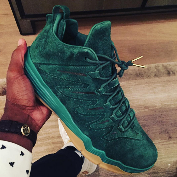 Jordan Cp3.9 Green Suede 2