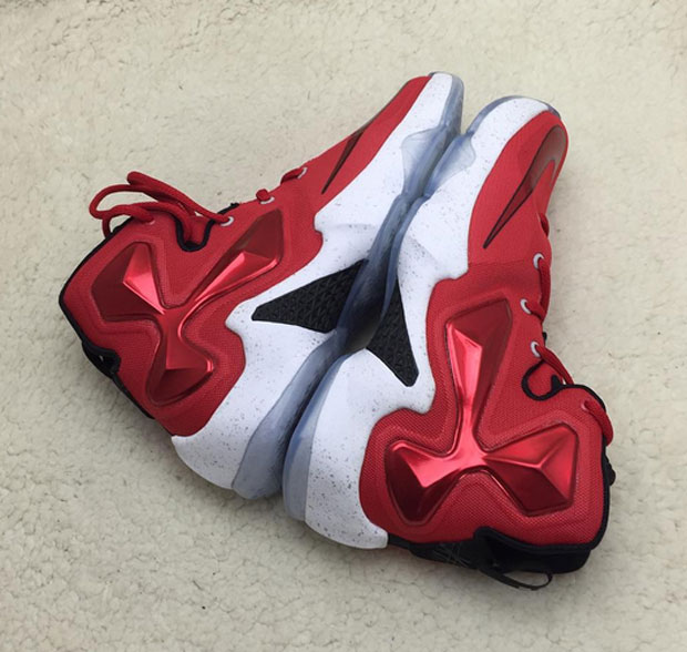 Lebron 13 Gs Red Black White 2