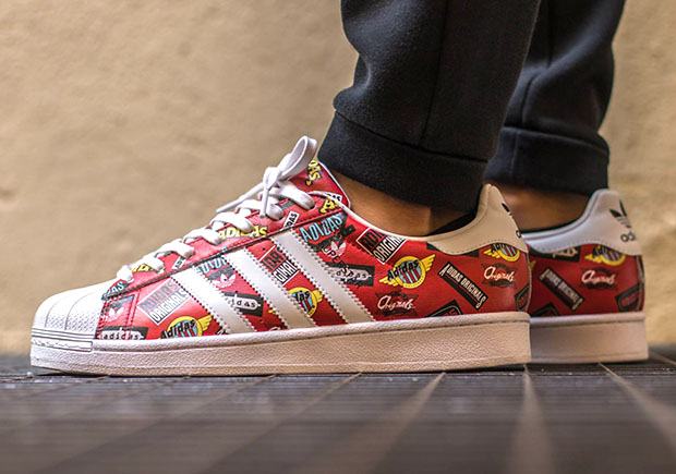 Nigo Adidas Superstar Allover Print Scarlet 2