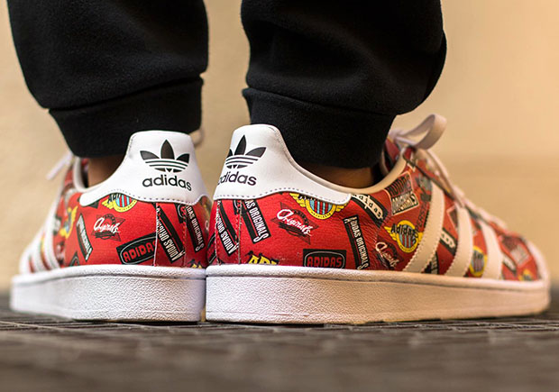 Nigo Adidas Superstar Allover Print Scarlet 3