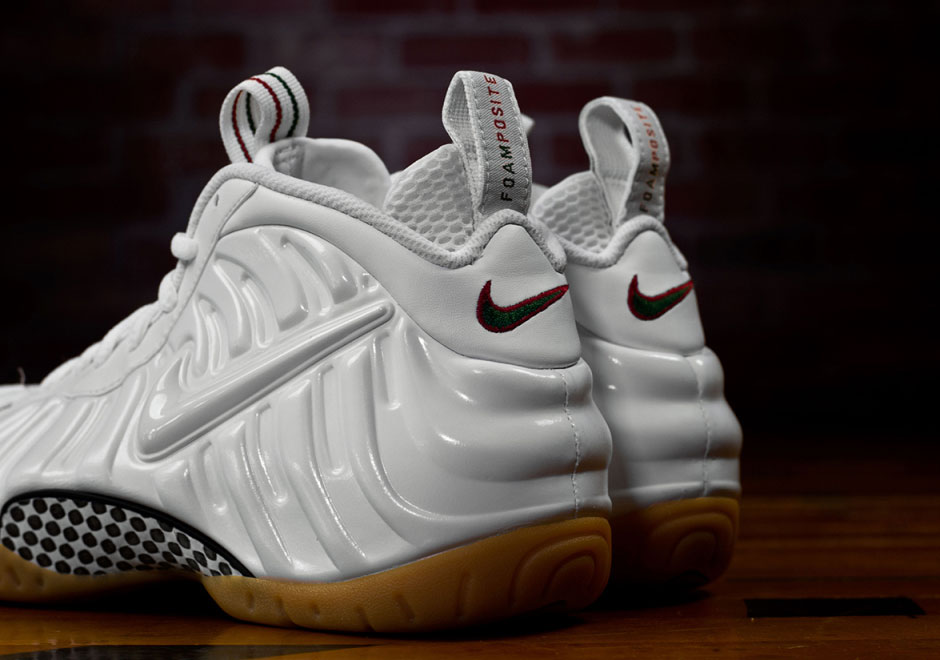 Nike Air Foamposite Pro White Gum Red 3