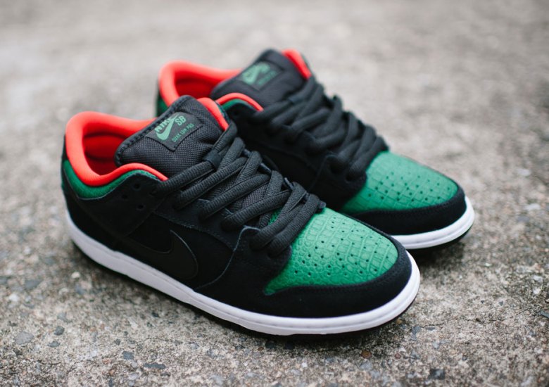 Nike SB Dunk Lows Return With Green Croc-Skin