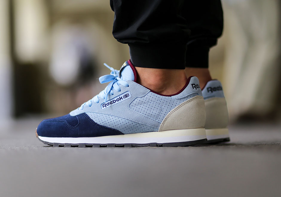 Reebok Classic Leather Three Tone Suede Denim Collegiate Navy Gream 2