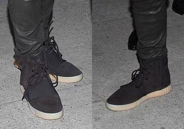 Kanye West Wears Yeezy Boost 750 "Black"