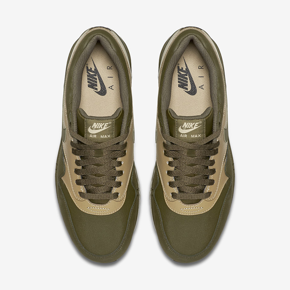 Nike Air Max 1 Ltr Premium 705282 300 Dark Loden Desert Camo 4