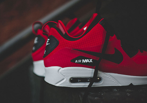 Nike Air Max 90 Winter Mid Red Black 1