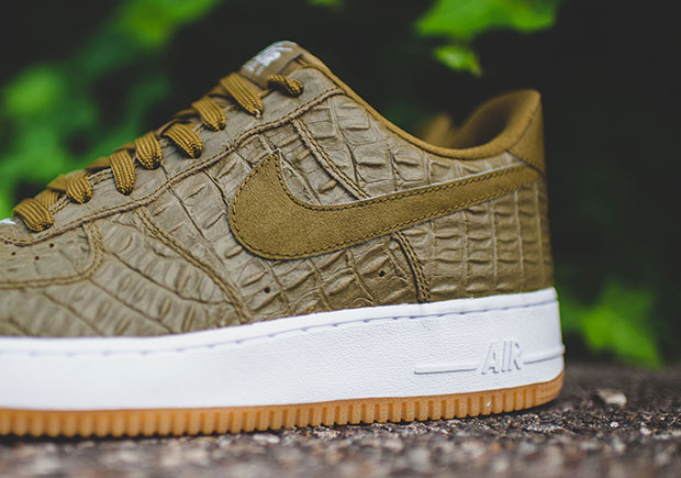 Nike Air Force 1 Croc Skin Green 2