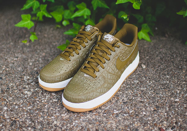 Nike Air Force 1 Croc Skin Green 3