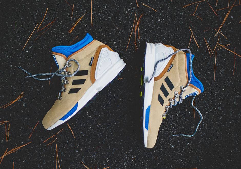 Adidas Zx Flux Winter Tan Blue White 02