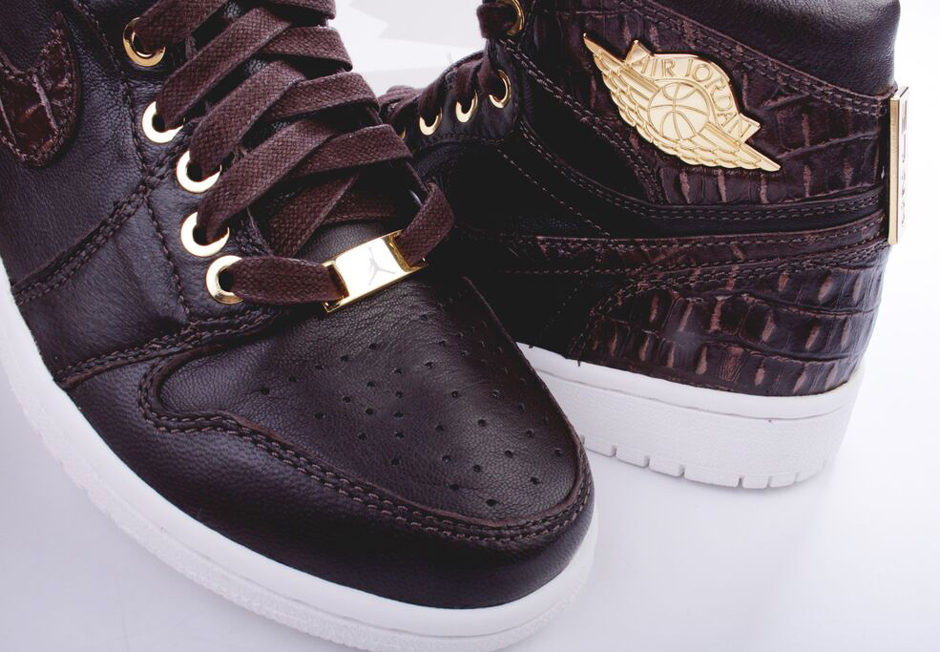 Air Jordan 1 Pinnacle Brown Croc Release Date Euro 08