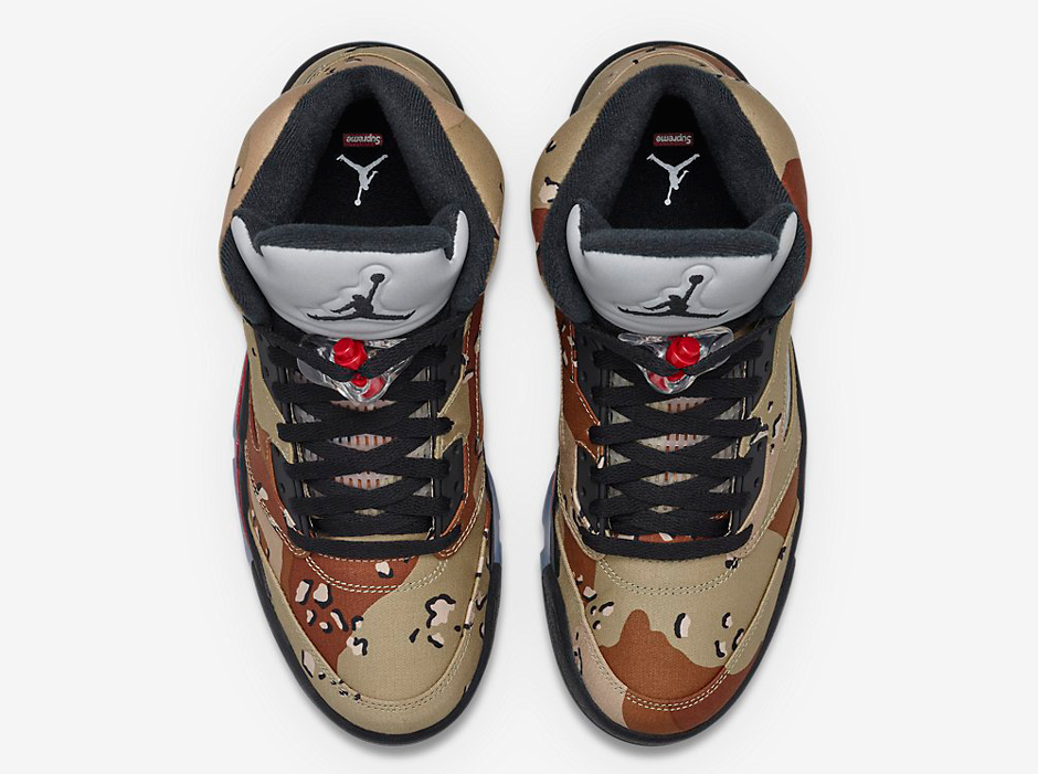 Air Jordan 5 Supreme Camo Print Official Images 04