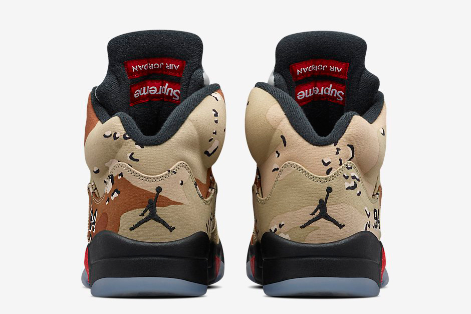 Air Jordan 5 Supreme Camo Print Official Images 05