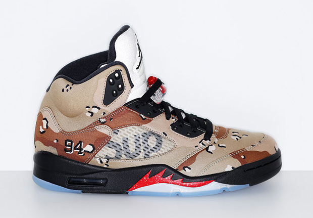 Supreme x Air Jordan 5 "Camo" To Release On NikeLab.com