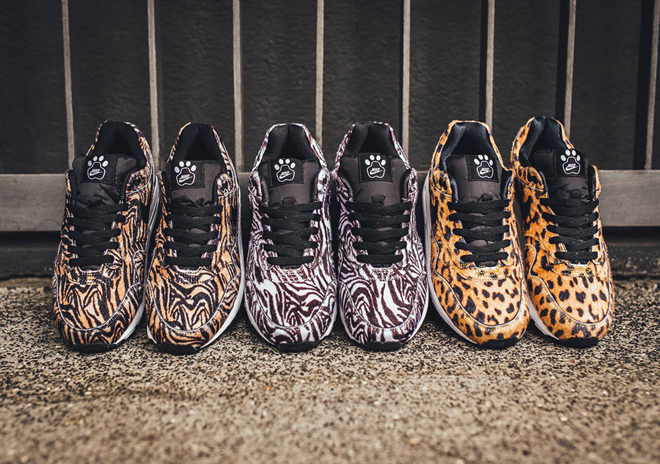 The Nike Air Max 1 "Zoo Pack" Gets Furry In Three Exotic Prints