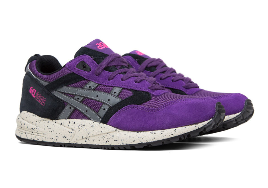 Asics Gel Saga Purple Black Grey Pink