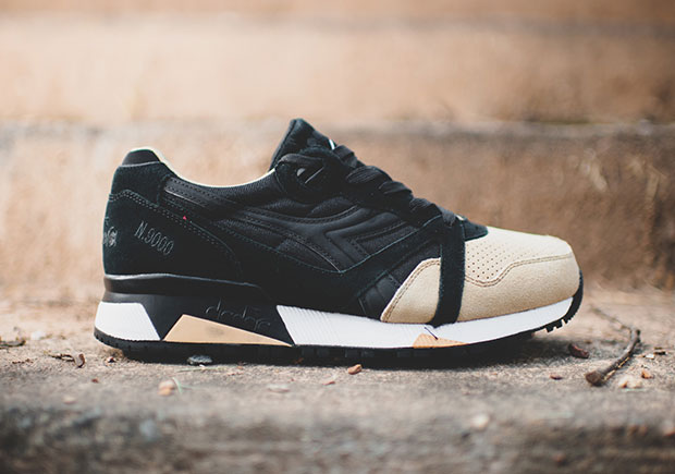 Diadora N9000 Black Tan 1