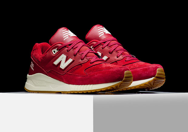 New Balance 530 Suede Solids Pack Red 2