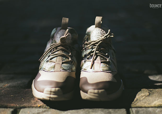 Nike Air Huarache Utility Camo On Foot 5