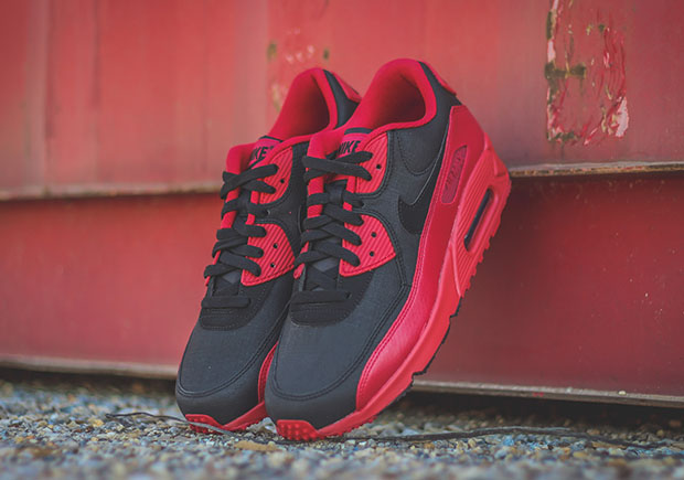 The Nike Air Max 90 Winter in a Bold "Bred" Colorway