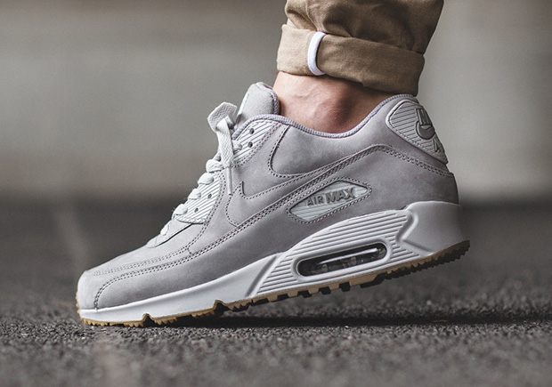 Nike Air Max 90 Winter Medium Grey Suede 1