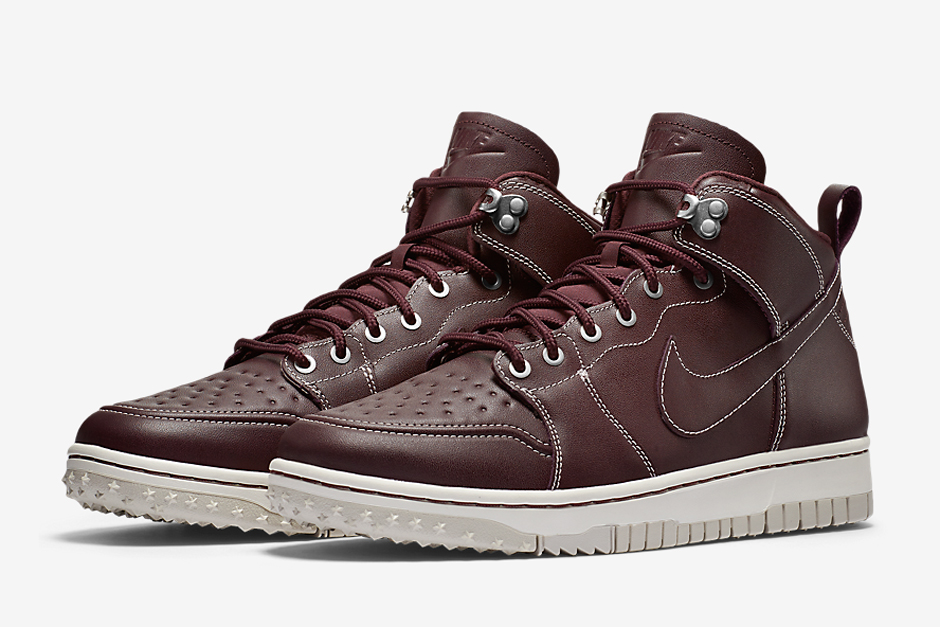 Nike Dunk Cmft Sneakerboot Brown Leather 01