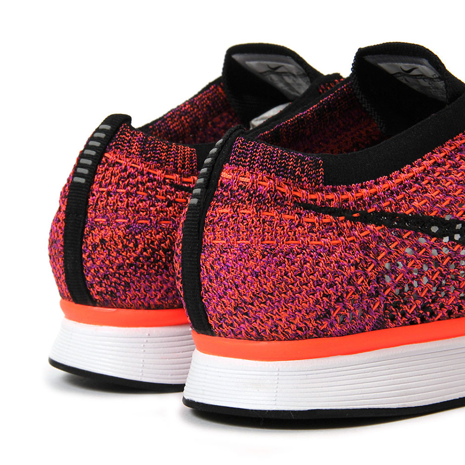 Nike Flyknit Racer Black Hyper Orange 5