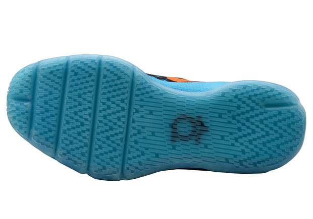 Nike Kd 8 Okc Preschool Basketball Shoe Blue Citrus 6