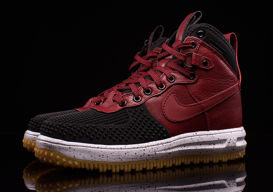 Nike Lunar Force 1 Duckboot Team Red Black 2