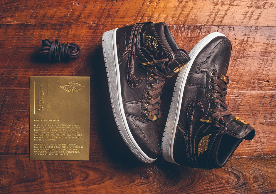 Pinnacle Jordan 1 Brown Croc 1