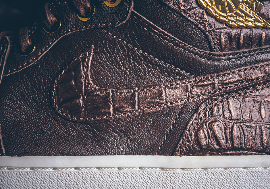 Pinnacle Jordan 1 Brown Croc 5