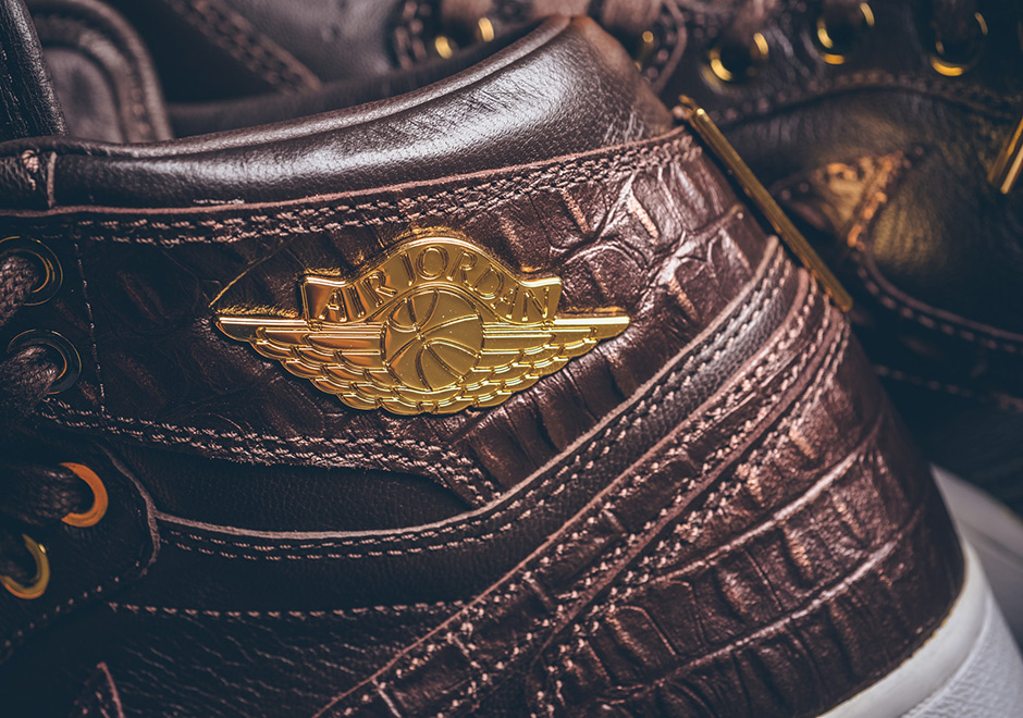 Pinnacle Jordan 1 Brown Croc 6