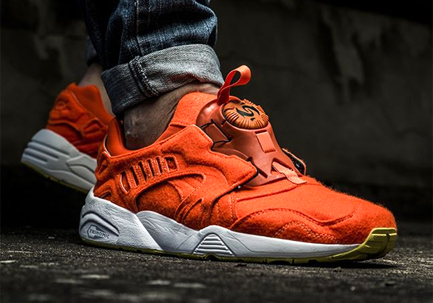 This Puma Disc Blaze is Very Orange and Very Fuzzy