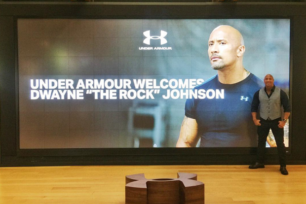 The Rock Signs Under Armour