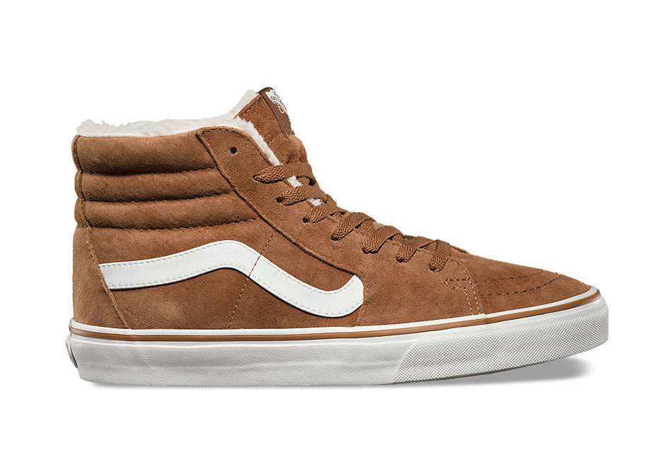 Vans Sk8 Hi Pig Suede Fleece Brown