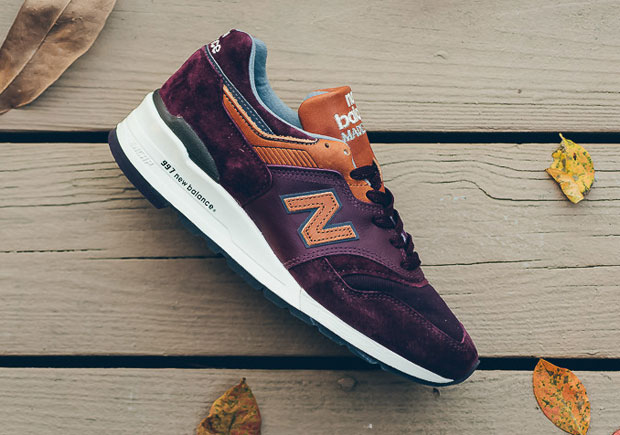 New Balance M997 Maroon Brown Retro Ski 1