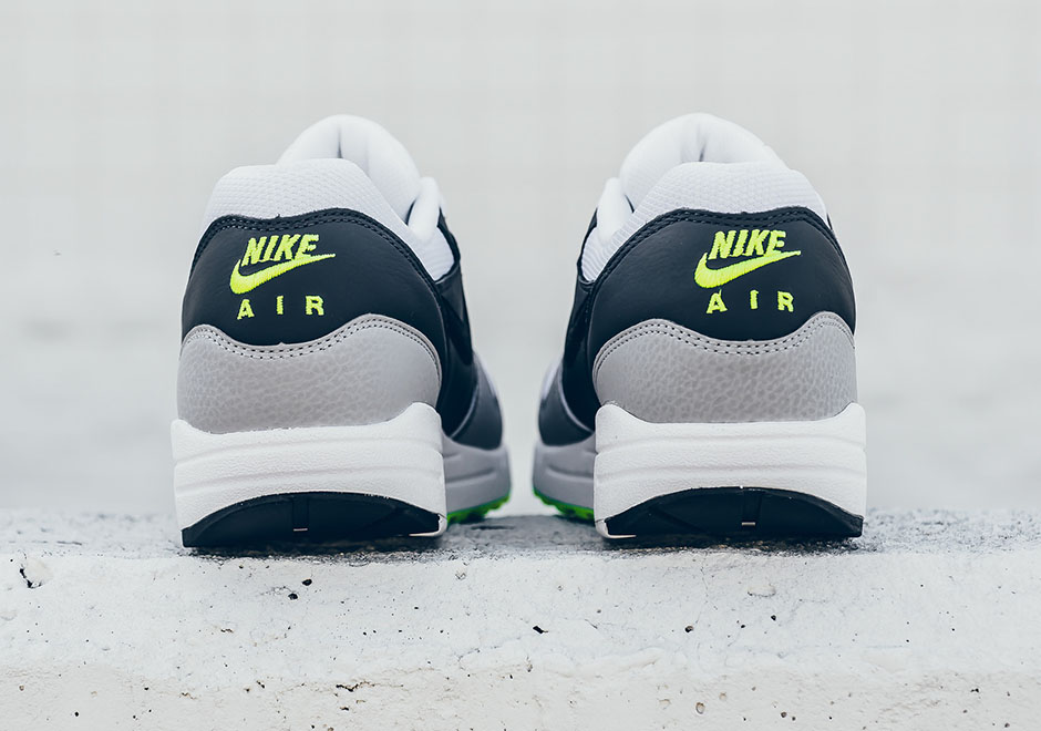 Nike Air Max 1 Essential White Black Dark Grey Volt 537383 128 3