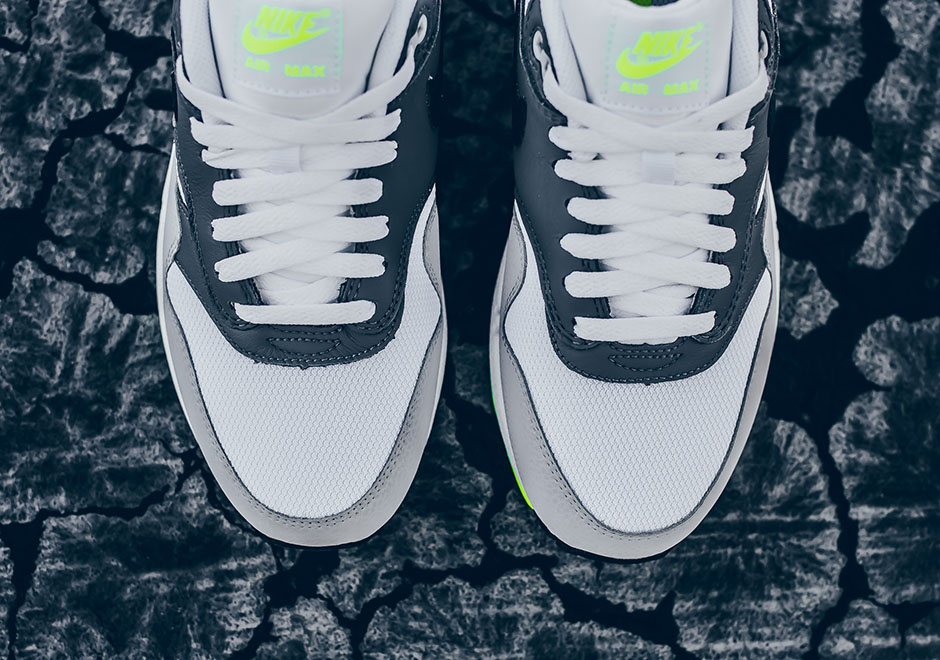 Nike Air Max 1 Essential White Black Dark Grey Volt 537383 128 4