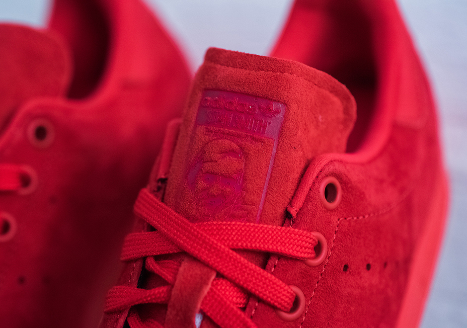 Adidas Stan Smith Powder Red Suede 04