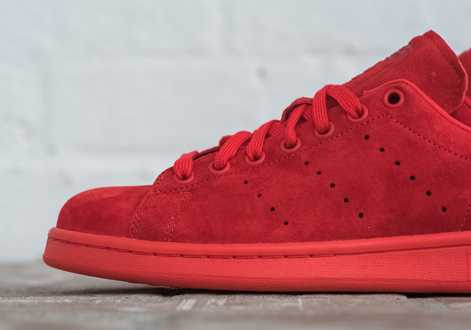 Adidas Stan Smith Powder Red Suede 05