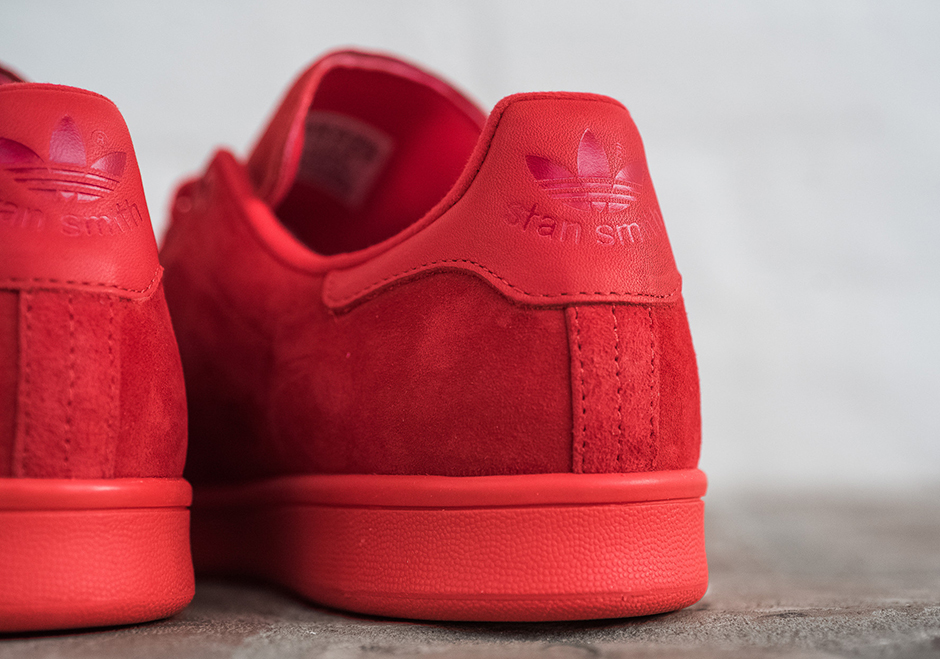 Adidas Stan Smith Powder Red Suede 06