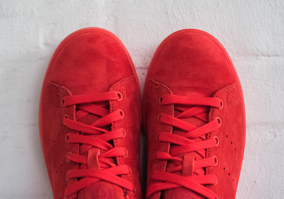 Adidas Stan Smith Powder Red Suede 07