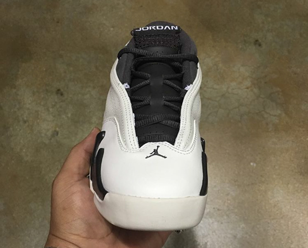 Air Jordan 14 Low White Black Kids 03