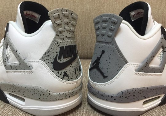 Nike Air Vs. Jumpman: A Quick Comparison Of Two Air Jordan 4 “White/Cement” Retros