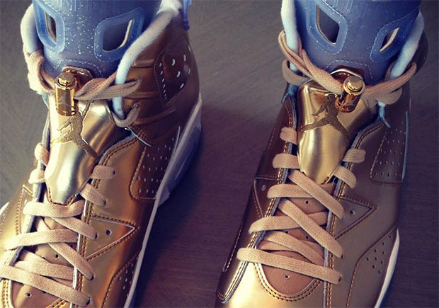 Spike Lee's Gold Air Jordan 6 "Oscars Edition"